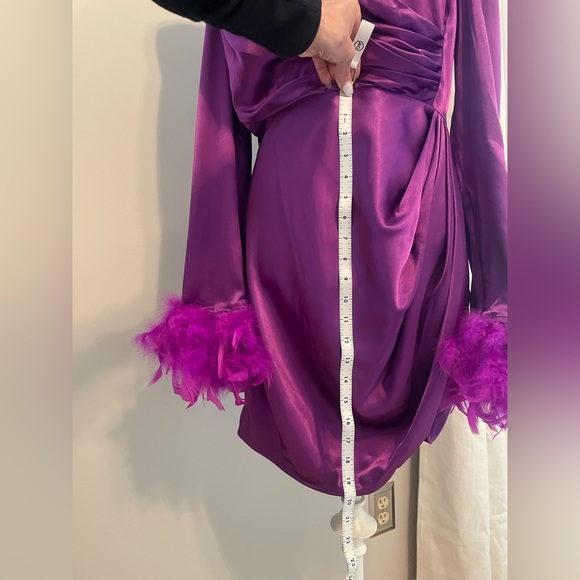 BRONX AND BANCO WOMEN'S NADINE MINI DRESS PURPLE SIZE LARGE NWT - Picture 8 of 16